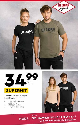 Biedronka T-shirt męski lee cooper oferta