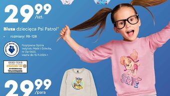 Biedronka Bluza dresowa psi patrol 98-128 oferta