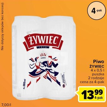 Carrefour Express Żywiec piwo 4x0,5l oferta