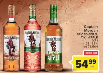 Carrefour Capitan Morgan spiced gold, tiki, apple 0,7l oferta