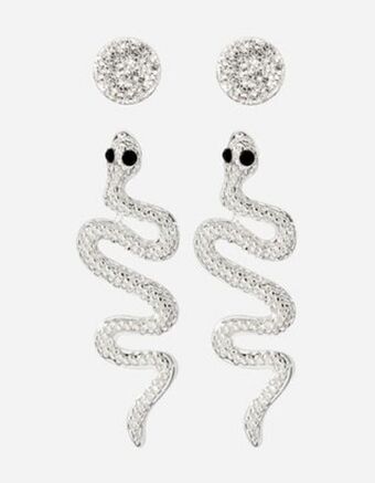 Takko Fashion Dział damski kolczyki - 2 szt. w opakowaniu oferta