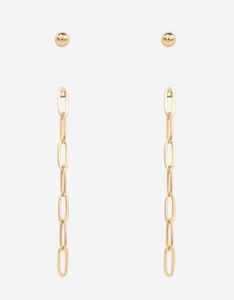 Takko Fashion Dział damski kolczyki - 2 szt. w opakowaniu oferta