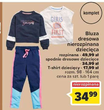 Carrefour Bluza dresowa dziecięca nierozpinana oferta