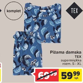 Carrefour Piżama damska s-xl tex oferta