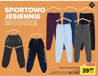 Carrefour Spodnie dresowe damskie rozm. s-xl tex oferta