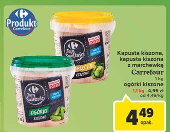 Carrefour Ogórki kiszone carrefour targ świeżości oferta