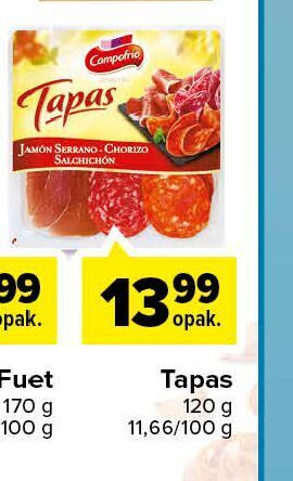Carrefour Tapas hiszpańskie campofrio oferta
