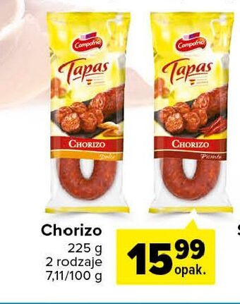 Carrefour Chorizo łagodne campofrio oferta