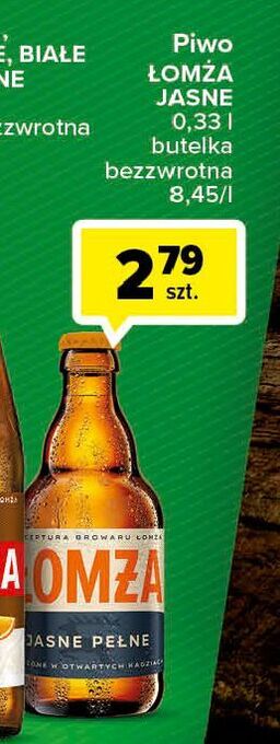 Carrefour Piwo łomża jasne pełne oferta