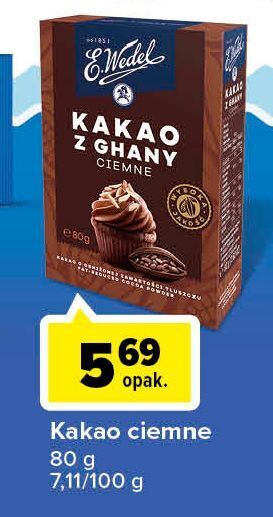 Carrefour Kakao ciemne z ghany e. wedel oferta