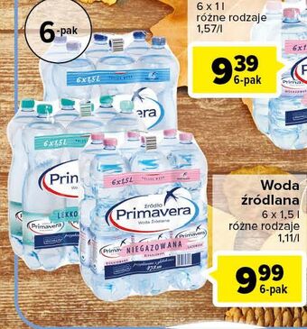 Carrefour Woda gazowana primavera oferta
