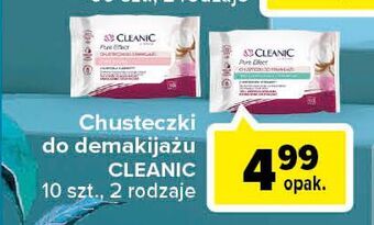 Carrefour Chusteczki do demakijażu pure effect cera normalna i mieszana cleanic oferta