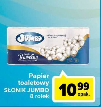 Carrefour Papier toaletowy dotyk bawełny słonik jumbo oferta