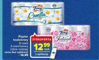 Carrefour Papier toaletowy foxy jedwab oferta