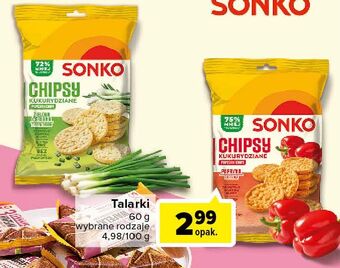 Carrefour Chipsy kukurydziane zielona cebulka sonko oferta