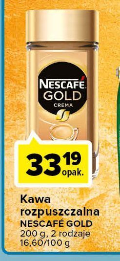 Carrefour Kawa nescafe gold crema oferta