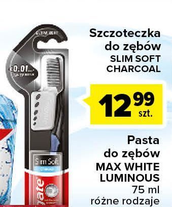 Carrefour Szczoteczka do zębów miękka charcoal colgate slim soft oferta