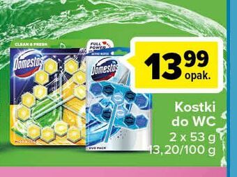 Carrefour Kostka do wc blue water ocean domestos power5+ oferta