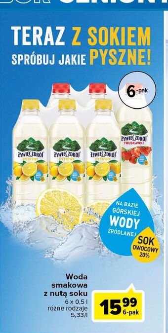 Carrefour Woda truskawka żywiec zdrój z nutą... oferta