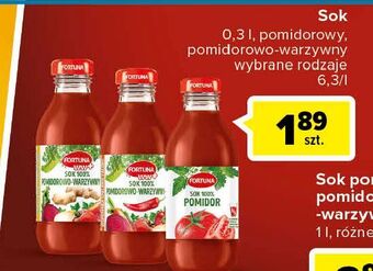 Carrefour Sok 100% pomidor fortuna oferta