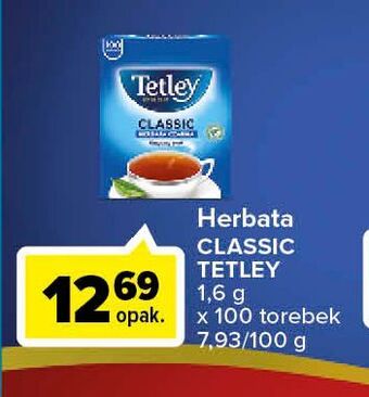 Carrefour Herbata czarna tetley classic oferta