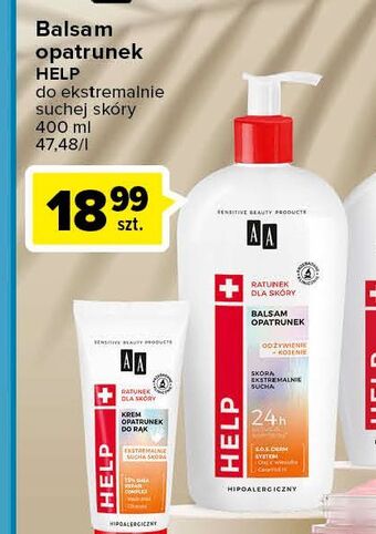 Carrefour Balsam opatrunek do ciała odżywienie dla skóry ekstremalnie suchej aa help oferta