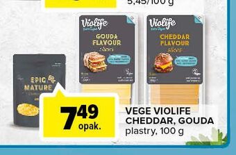 Carrefour Ser w plastrach gouda violife oferta