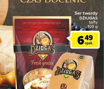 Carrefour Ser dojrzewający tarty twardy dziugas oferta