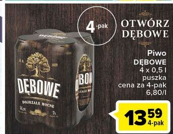 Carrefour Piwo dębowe dojrzałe mocne oferta