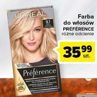 Carrefour Farba do włosów 9.1 l'oreal preference oferta
