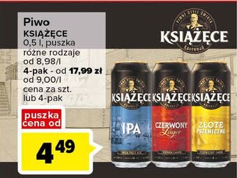 Carrefour Piwo książęce czerwony lager oferta