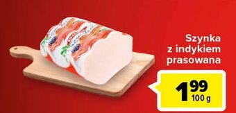 Carrefour Szynka z indyka prasowana silesia duda oferta
