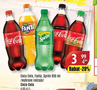 API MARKET Coca-Cola, Fanta, Sprite 850ml oferta