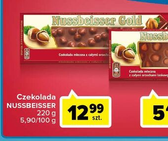 Carrefour Czekolada mleczna z całymi orzechami alpen gold nussbeisser oferta