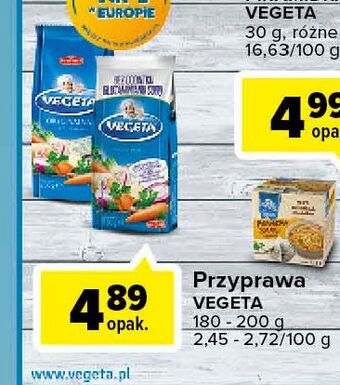 Carrefour Przyprawa bez glutaminianu sodu vegeta oferta