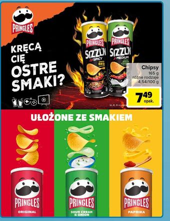 Carrefour Chipsy original pringles oferta