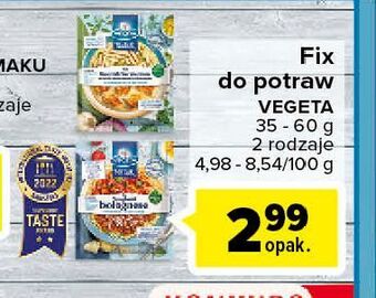Carrefour Przyprawa do spaghetti bolognese vegeta natur oferta