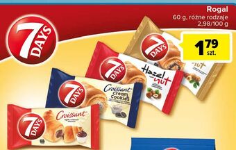 Carrefour Croissant z nadzieniem o smaku orzechów laskowych 7 days oferta