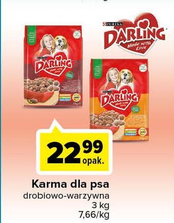 Carrefour Karma dla psa drób-warzywa purina darling oferta