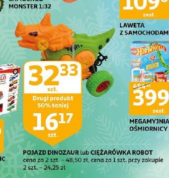 Auchan Pojazd z dinozaurem oferta