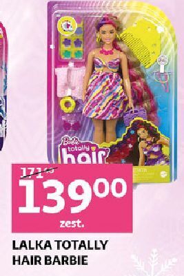 Auchan Lalka barbie totally hair mattel oferta
