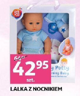 Auchan Lalka z nocnikiem one two fun oferta