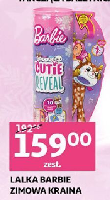 Auchan Lalka barbie cutie reveal zimowa kraina mattel oferta