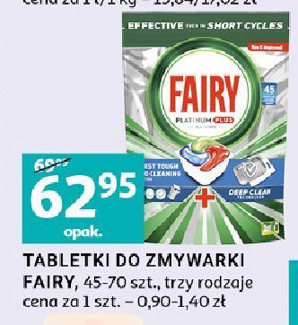 Auchan Kapsułki do zmywarki regular fairy platinum plus oferta