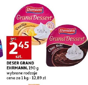 Auchan Deser vanilla ehrmann grand dessert oferta