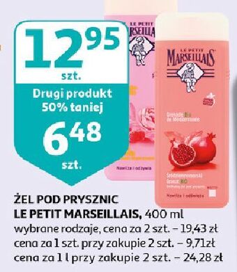 Auchan Żel pod prysznic malina i piwonia le petit marseillais oferta