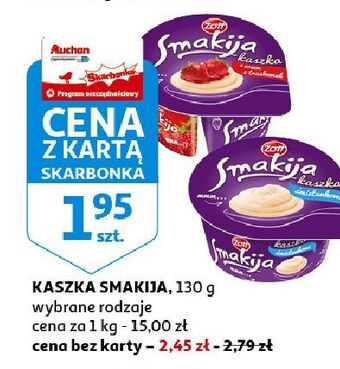Auchan Kaszka z sosem truskawek zott smakija oferta