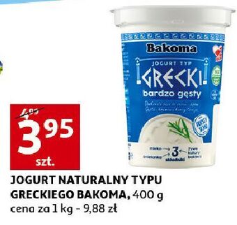 Auchan Jogurt naturalny typu greckiego bakoma oferta