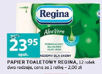 Auchan Papier toaletowy aloe vera regina oferta