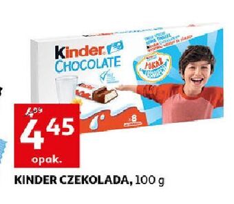 Auchan Batoniki z mlecznej czekolady nadzieniem mlecznym kinder chocolate oferta